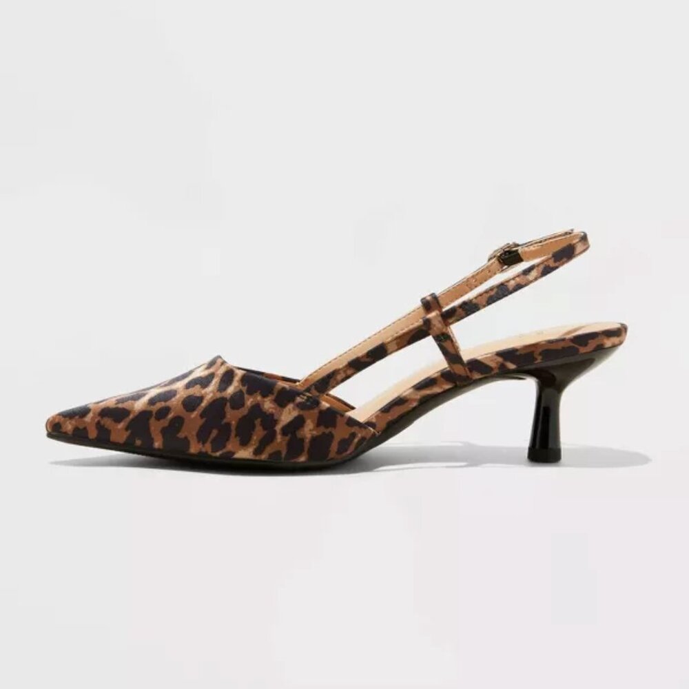 A New Day Women's Annette Satin Slingback Heels - Picture 2 of 3